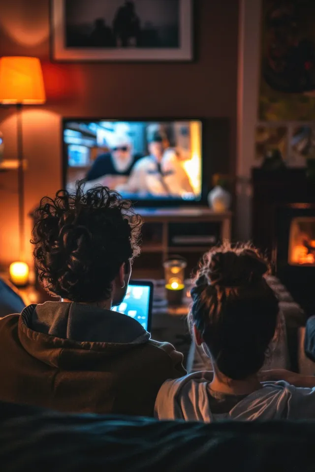 Para ogląda telewizję